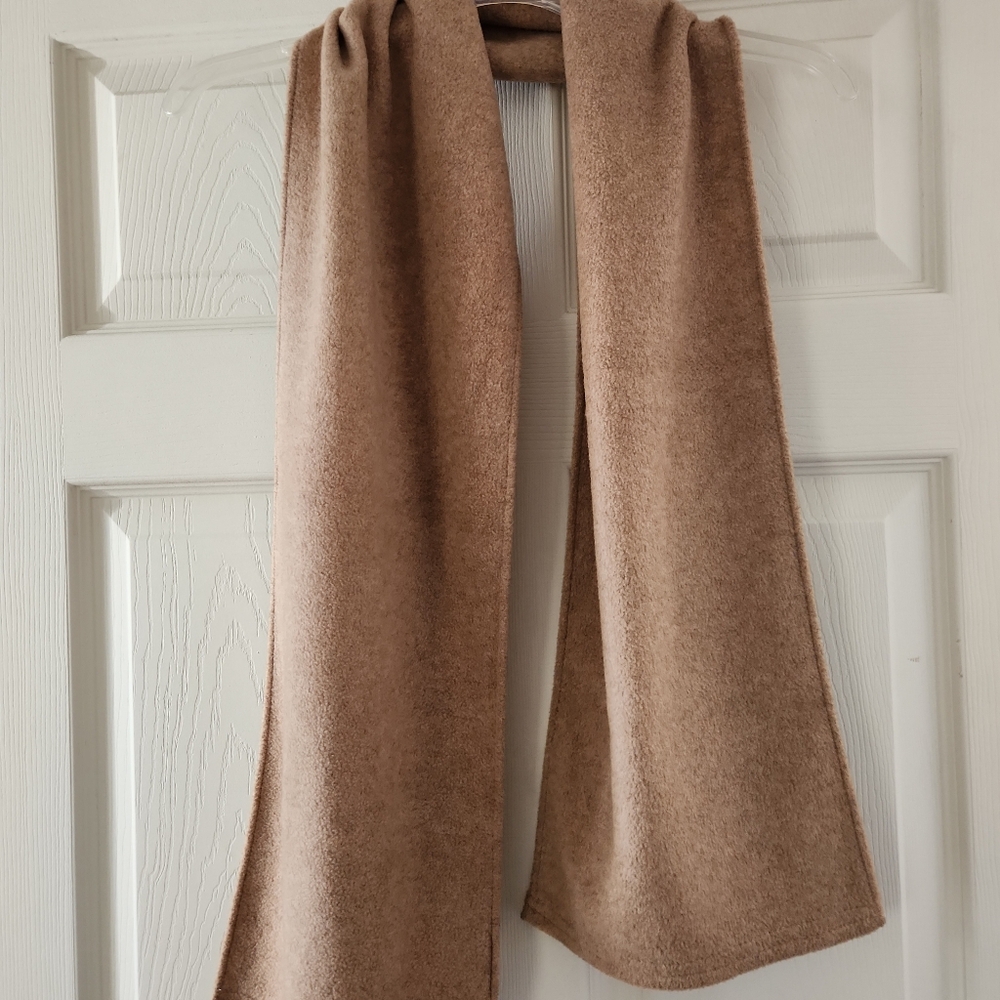 Camel colored winter scarf
